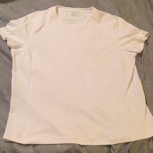 Lands’ End White T-Shirt Size XL (18-20) EUC